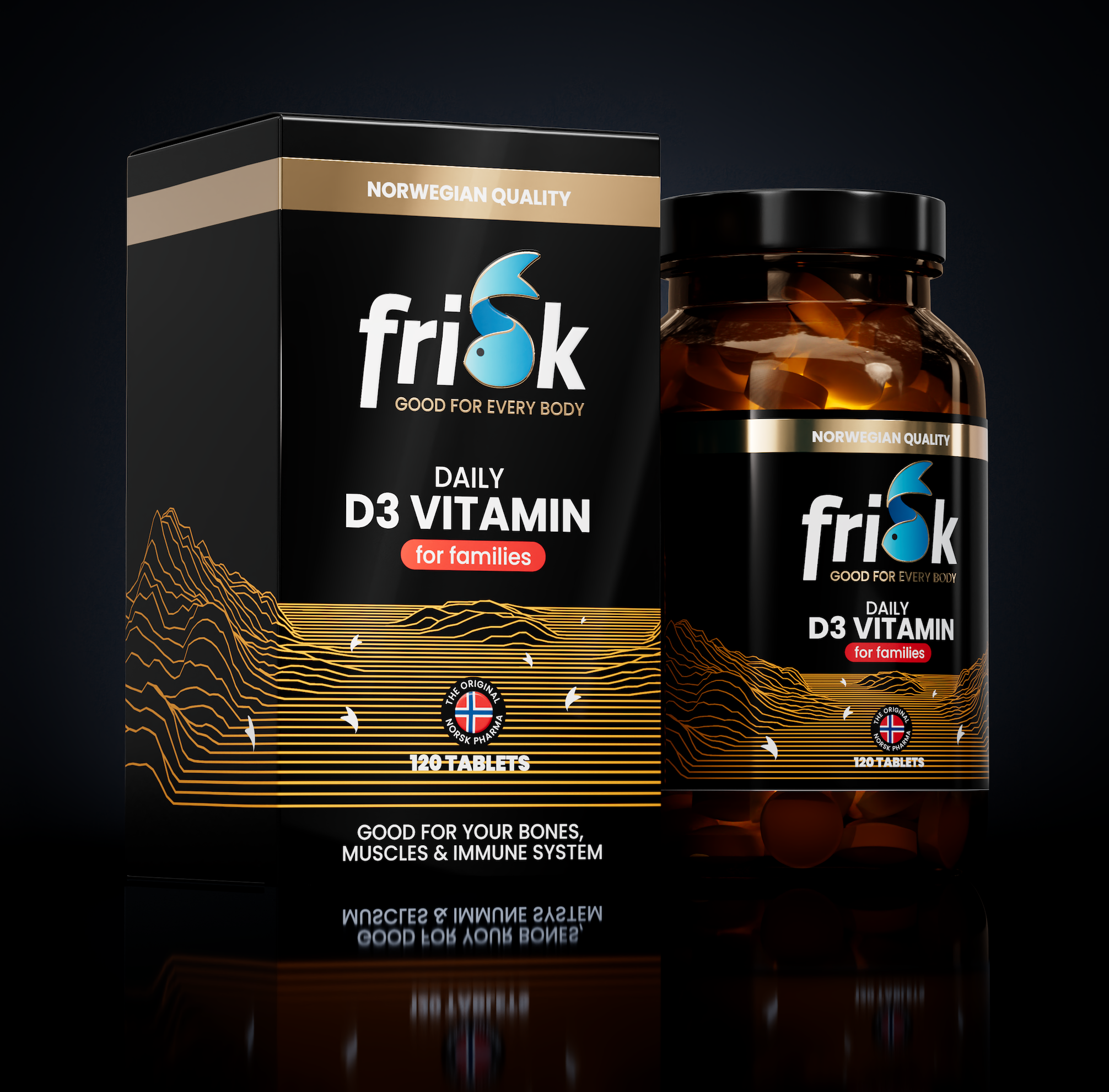 Frisk Vitamin D3 daily for families