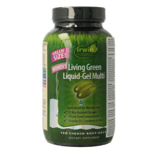 Irwin Naturals Living green liquid gel multi for women