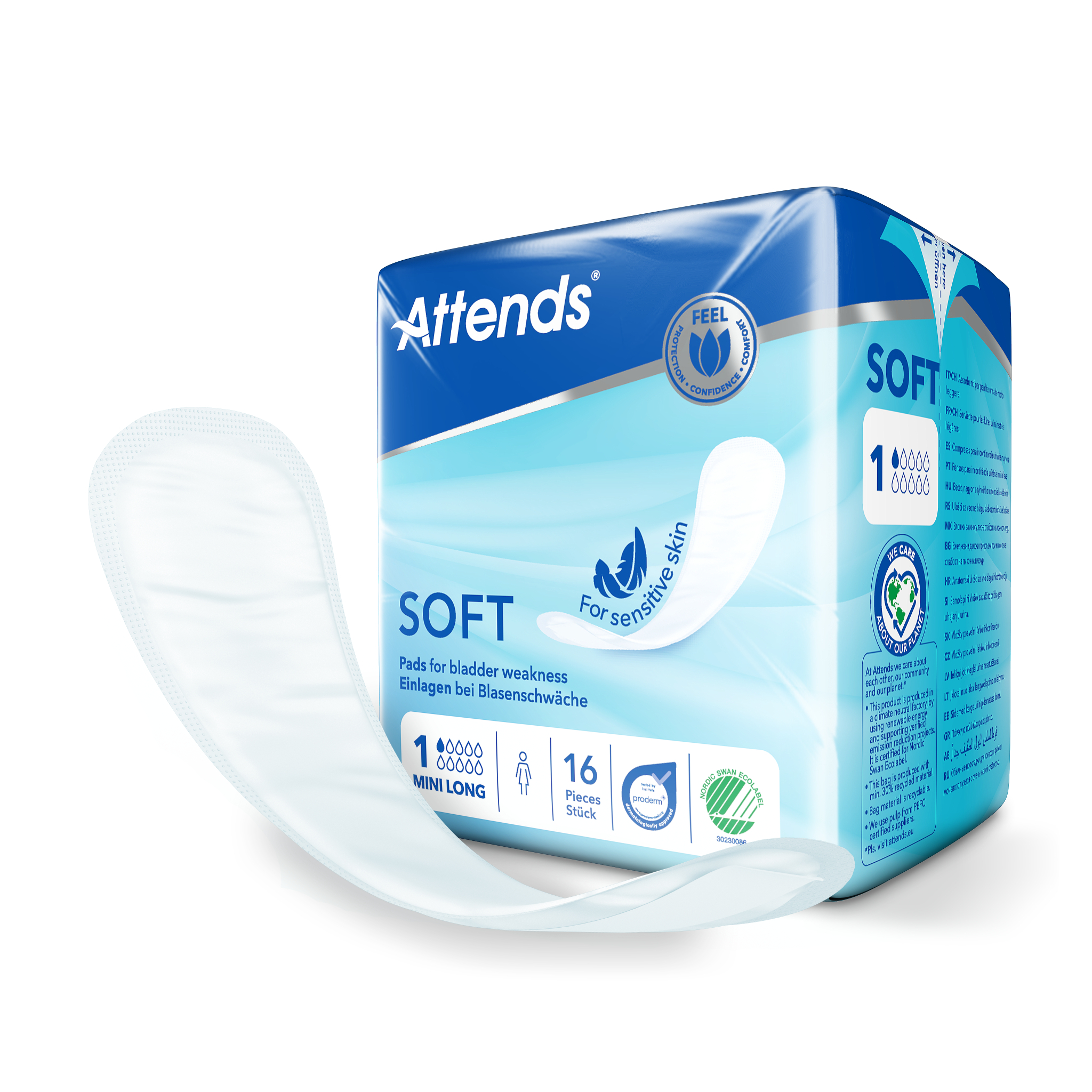 Attends Inlegger soft mini 1 long - Afbeelding 2