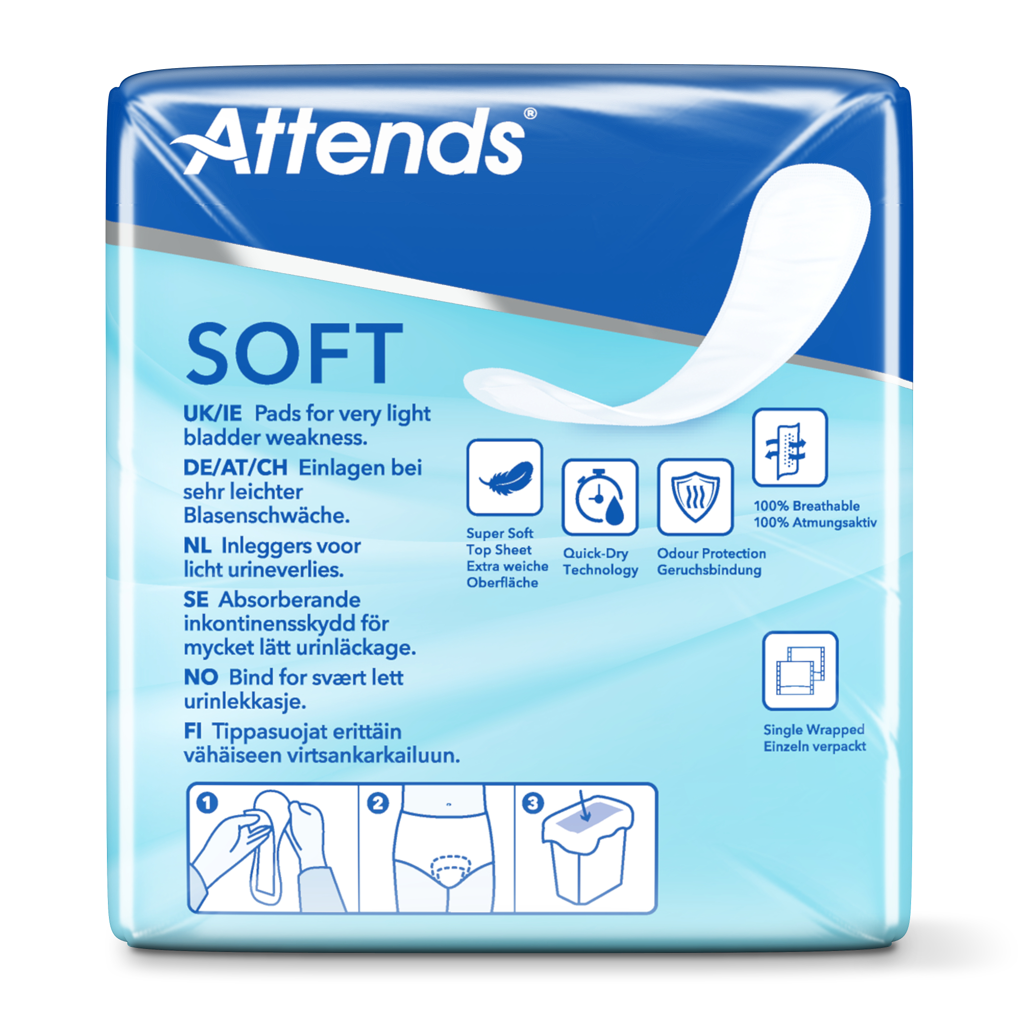 Attends Inlegger soft mini 1 long - Afbeelding 3