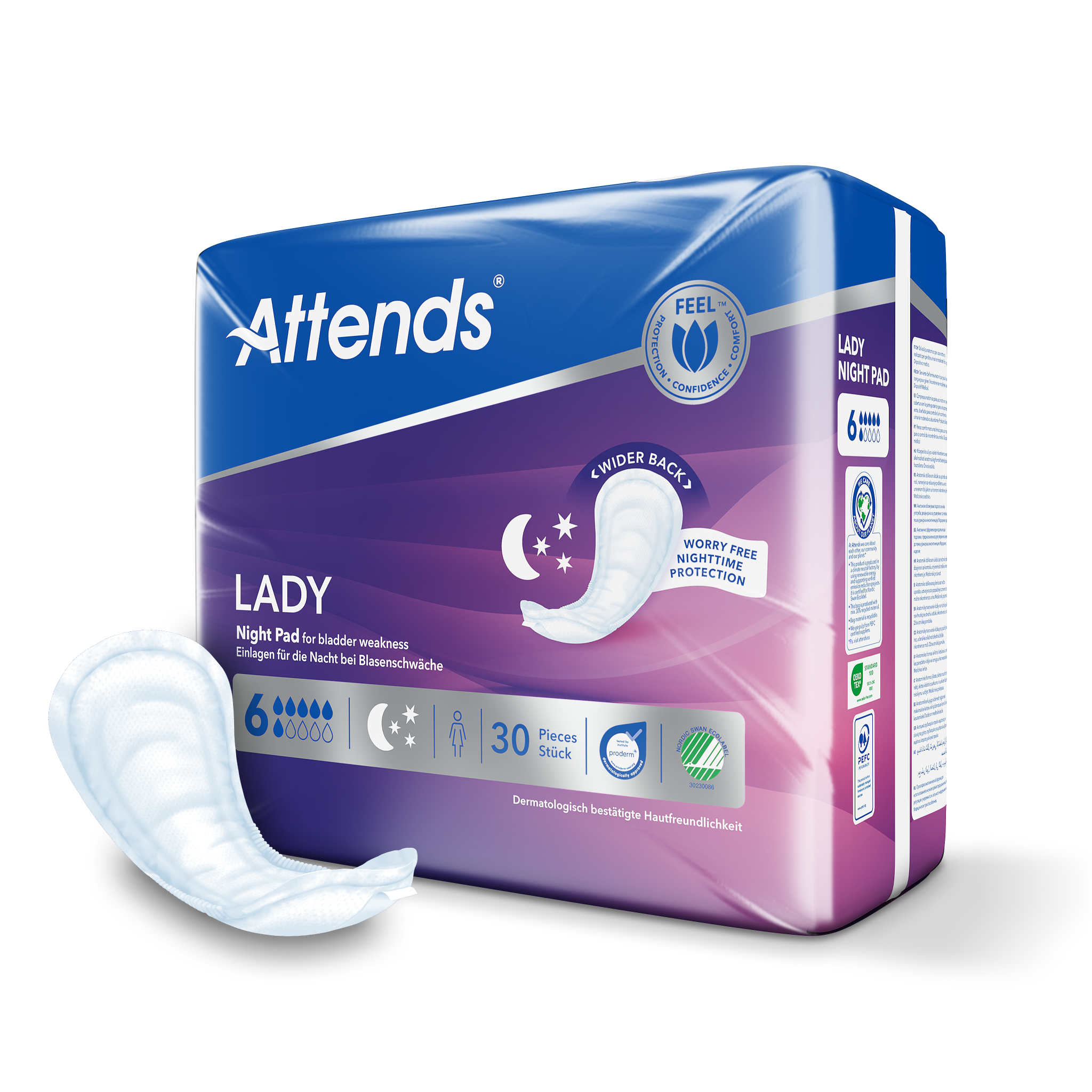 Attends Lady night pad 6 - Afbeelding 2