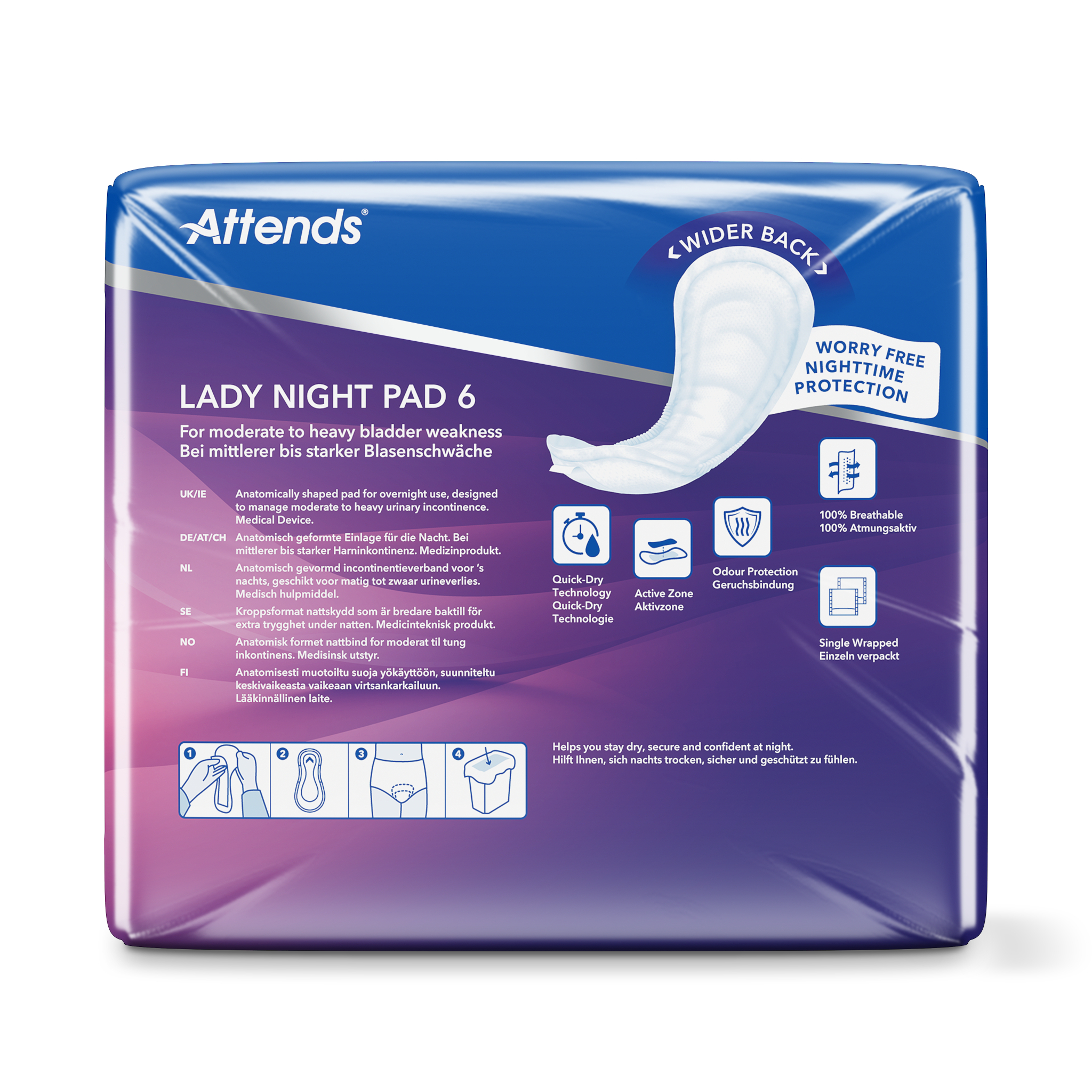 Attends Lady night pad 6 - Afbeelding 3