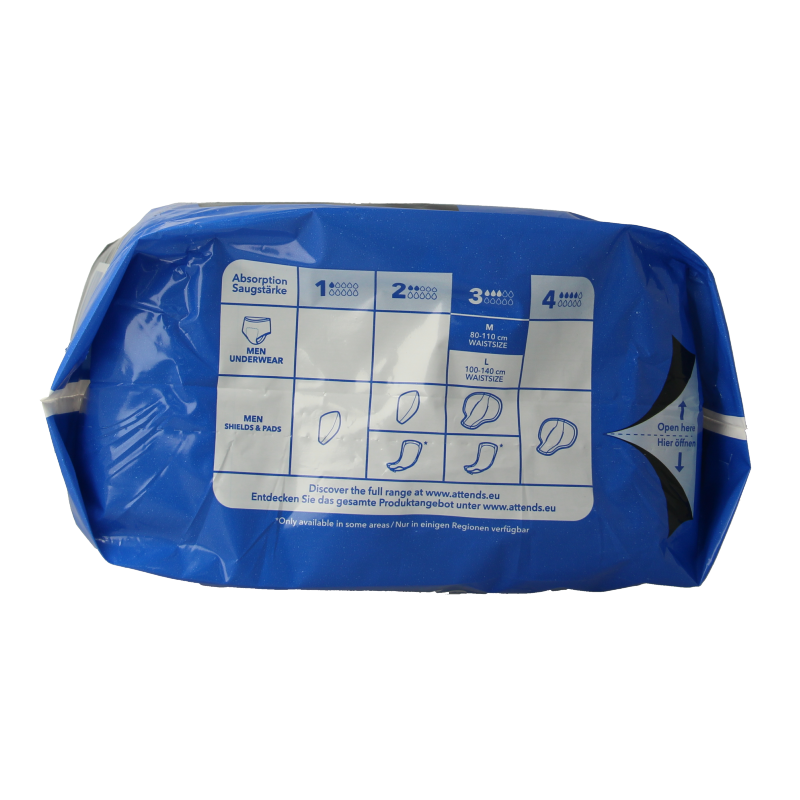 Attends Men discreet underwear zwart maat M - Afbeelding 2