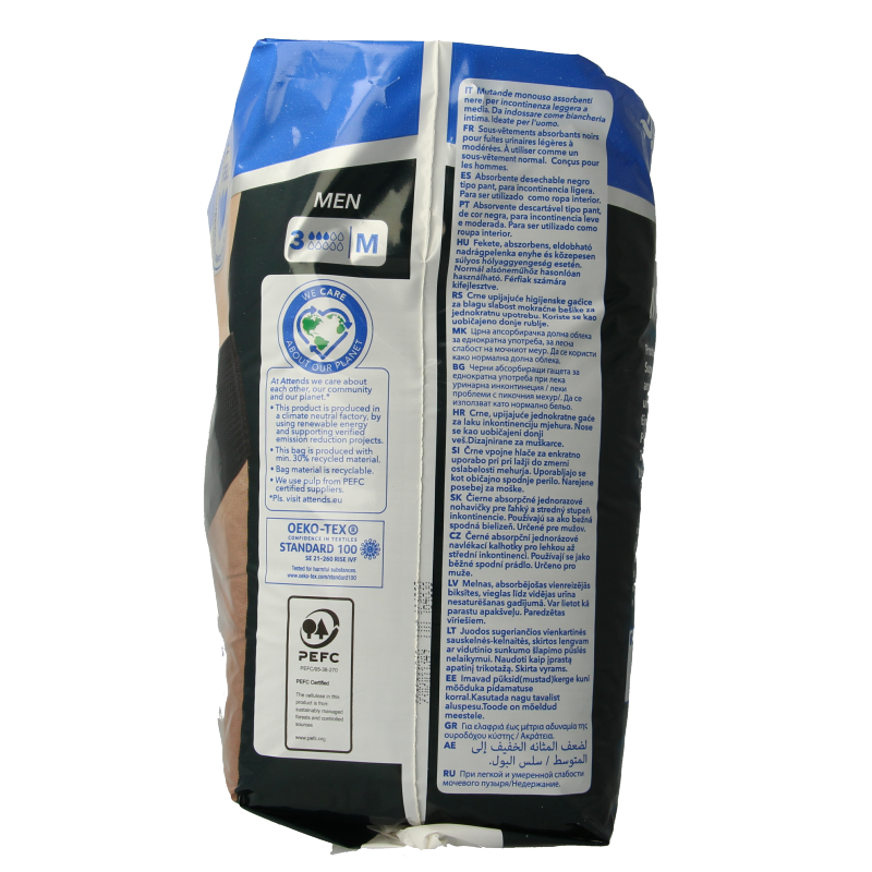 Attends Men discreet underwear zwart maat M - Afbeelding 4