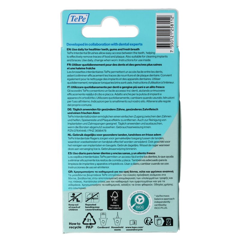 TePe Interdentale ragers original zwart 1,5mm maat 8 - Afbeelding 2