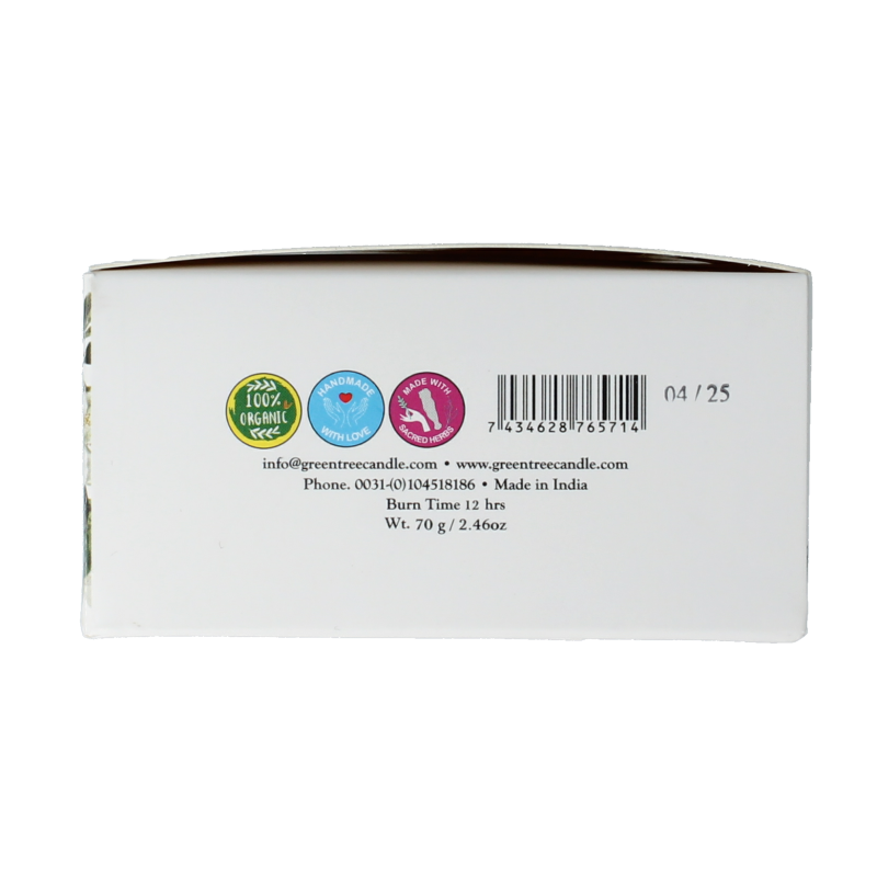 Green Tree Geurkaars edelsteen spiritueel balans jasmijn - Afbeelding 5