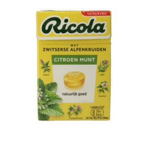 Ricola Citroen munt suikervrij doosje