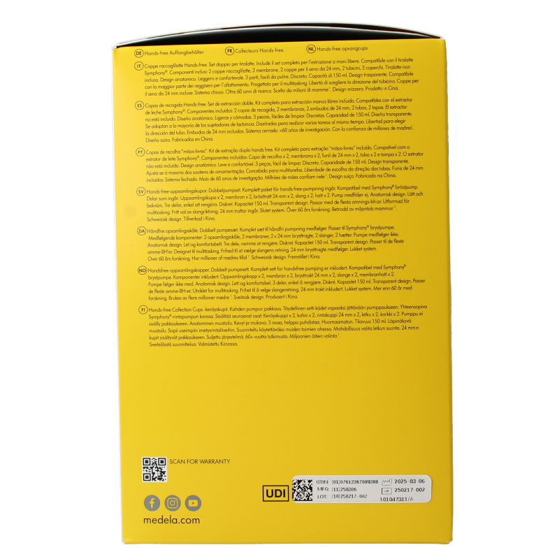 Medela Handsfree collection cups Symphony maat M - Afbeelding 2