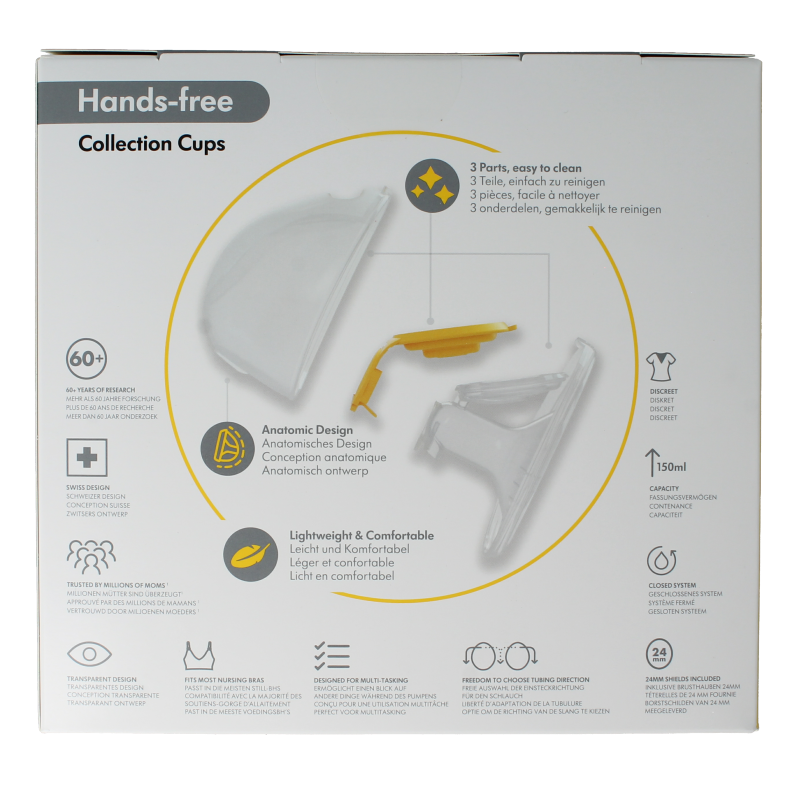 Medela Handsfree collection cups Symphony maat M - Afbeelding 3