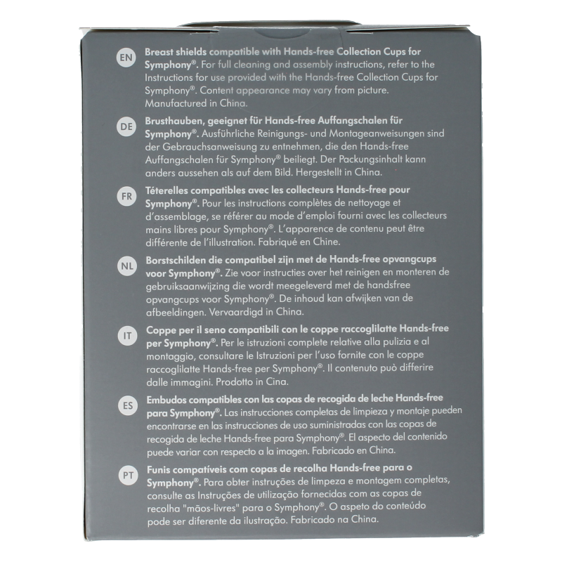 Medela Handsfree borstschild Symphony maat S 27mm - Afbeelding 3