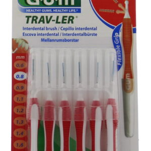 GUM Trav-ler rager 0.8 mm (rood)