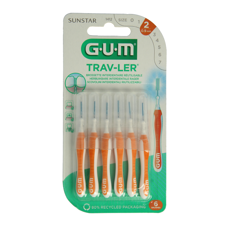GUM Trav-ler rager 0.9 mm (oranje)