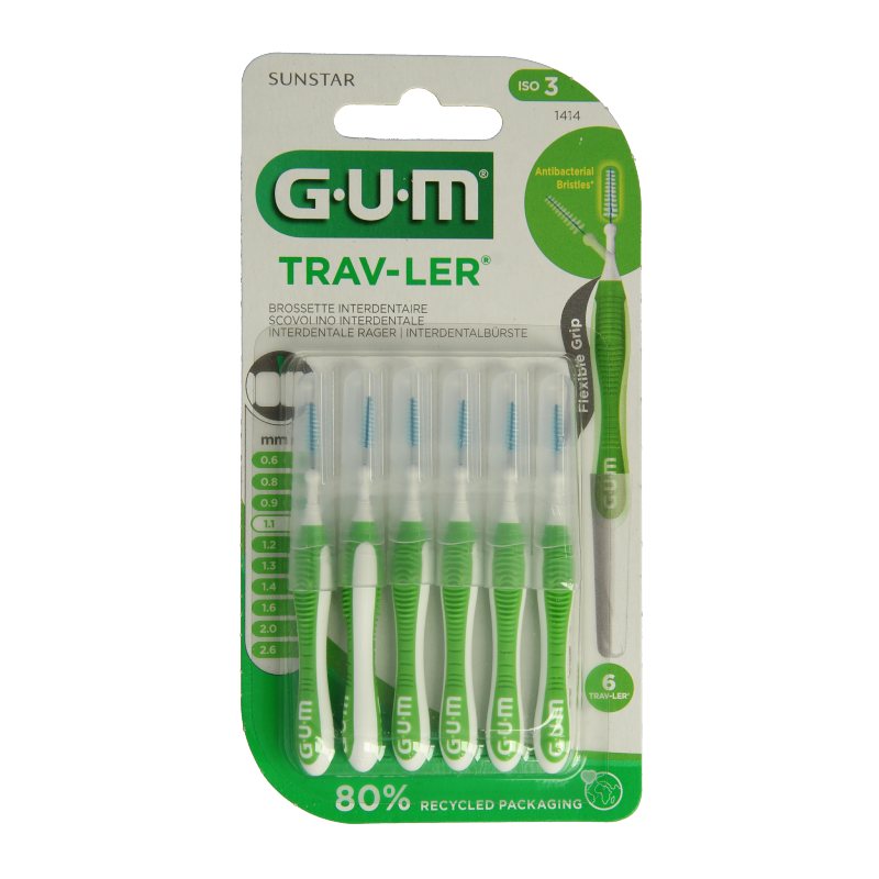 GUM Trav-ler rager 1.1 mm (groen)