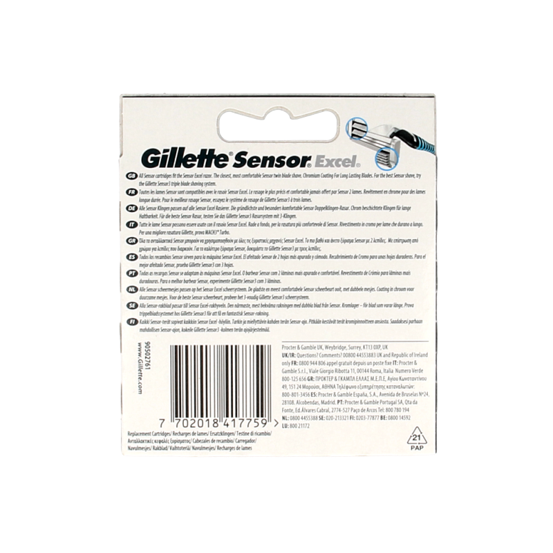 Gillette Sensor excel mesjes - Afbeelding 2