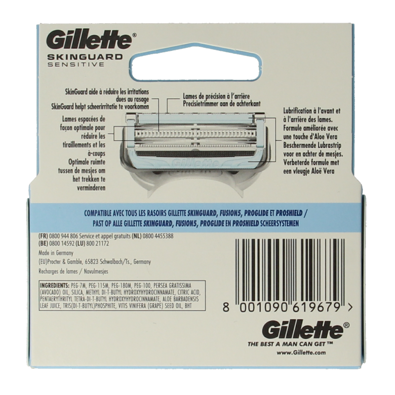 Gillette Skinguard aloe vera mesjes regular - Afbeelding 2