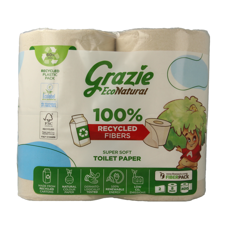 Grazie Natural Toiletpapier 2-laags