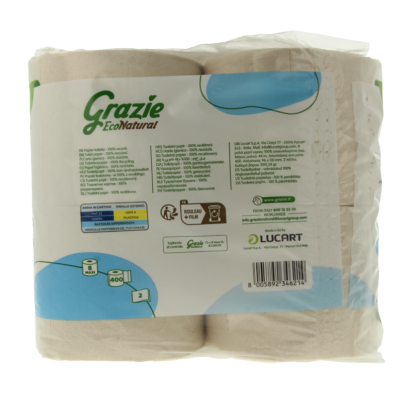 Grazie Natural Toiletpapier 2-laags - Afbeelding 3