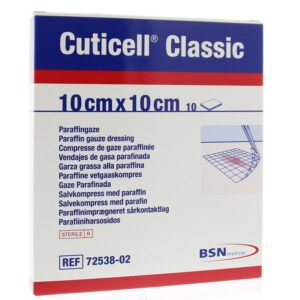 Cuticell Classic paraffine vetgaaskompres 10cm x 10cm