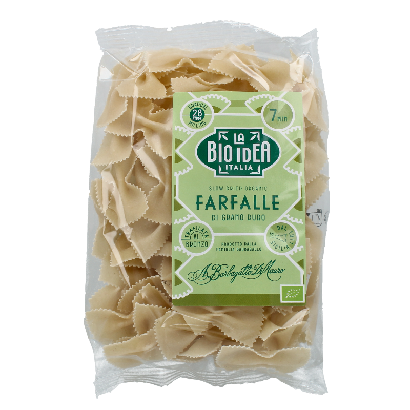 Bioidea Farfalle vlindertjes wit bio