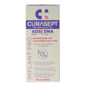 Curasept ADS DNA Implant Pro CHX 0,20% + HA mondspoelmiddel