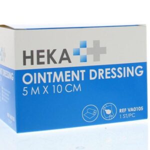 Heka Ointment dressing/Engels pluksel 5m x 10cm