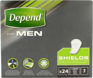 Depend Shields for men