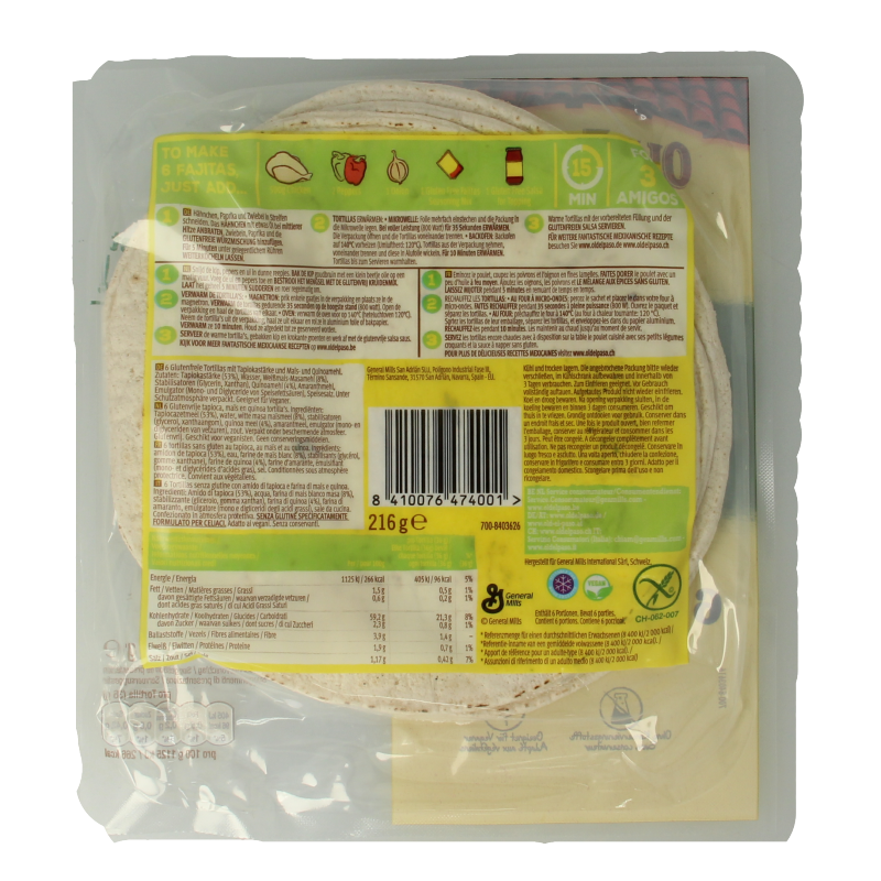 Old El Paso Tortillas glutenvrij 6 stuks - Afbeelding 2