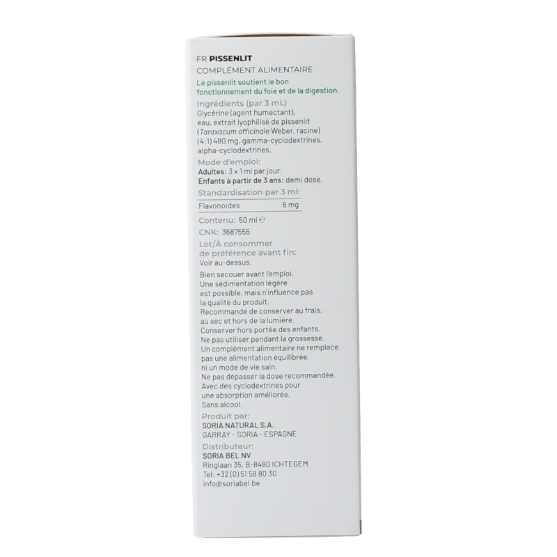 Soria Natural Taraxacum officinalis extract - Afbeelding 3