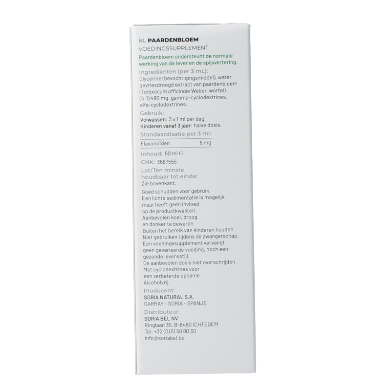 Soria Natural Taraxacum officinalis extract - Afbeelding 4