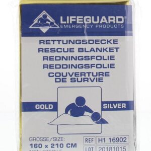 Lifeguard Reddingsdeken goud/zilver 160 x 210