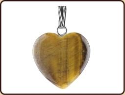 Ruben Robijn Hanger hart 20mm tijgeroog