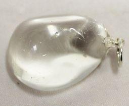 Ruben Robijn Edelsteenhanger bergkristal helder