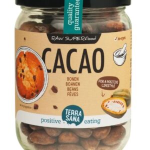 TerraSana Raw cacao bonen in glas bio