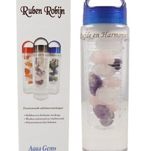 Ruben Robijn Aqua gems drinkfles liefde & harmonie