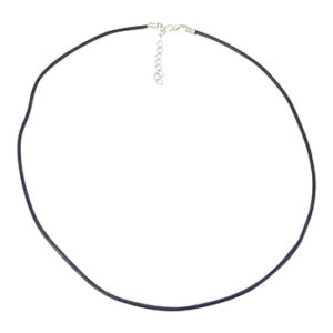 Ruben Robijn Halsketting waskoord met verlengketting zwart