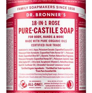 Dr Bronners Liquid soap roos