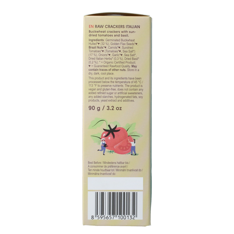 Lifefood Life crackers Italiaans raw bio - Afbeelding 2