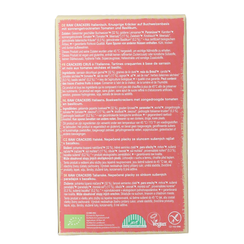 Lifefood Life crackers Italiaans raw bio - Afbeelding 3