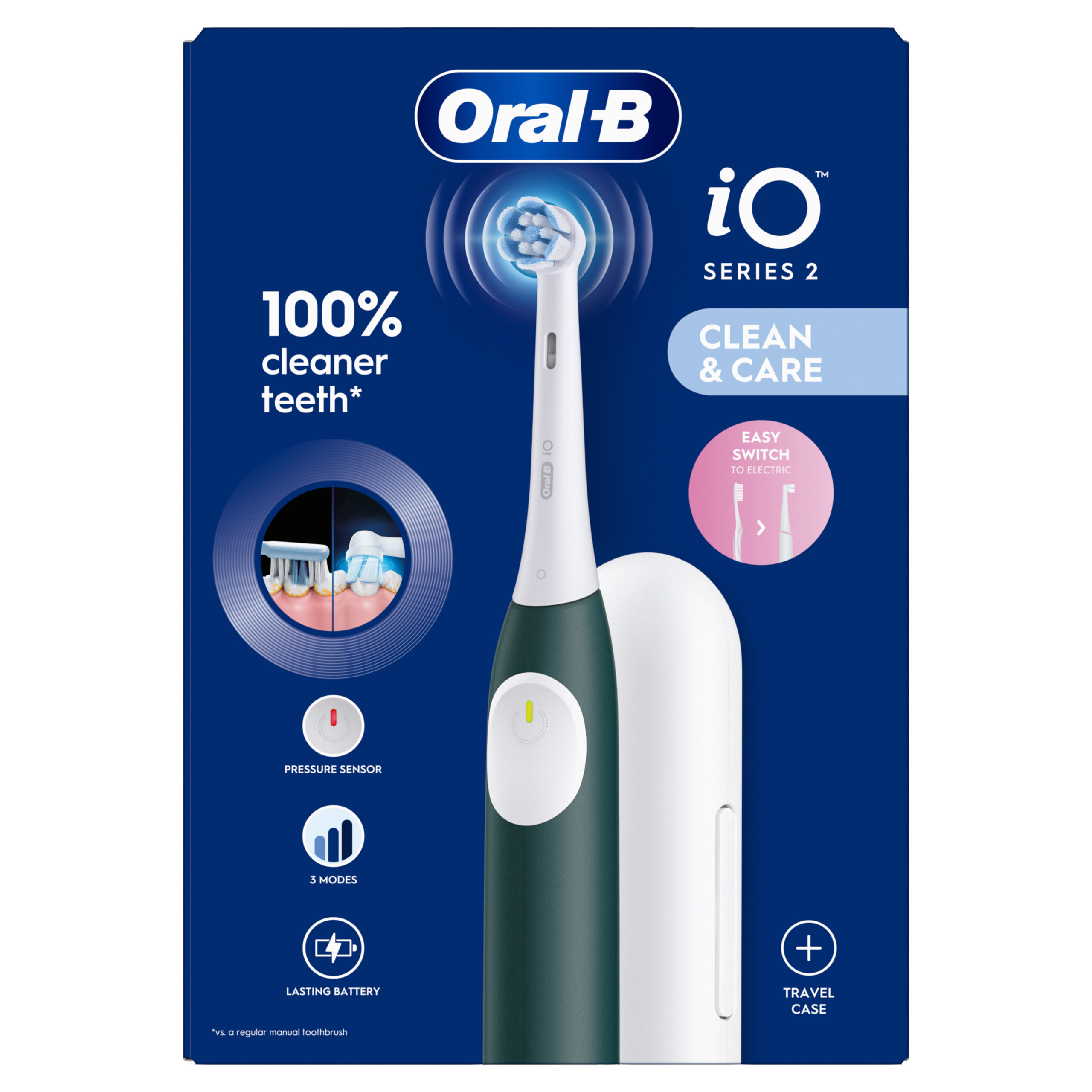 Oral B Elektr tandenborstel iO2 forest green + reisetui