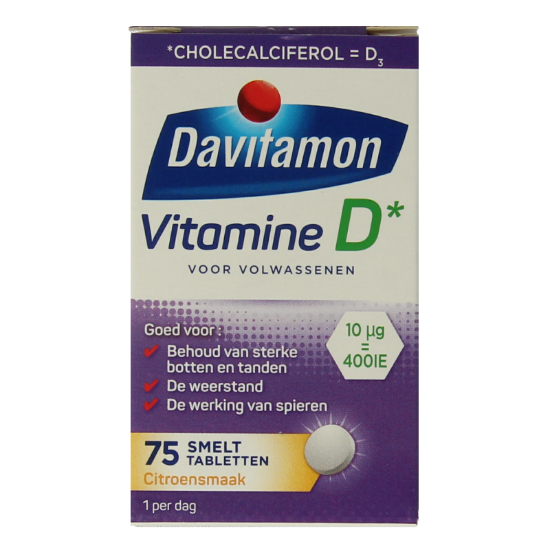 Davitamon Vitamine D volwassenen smelttablet