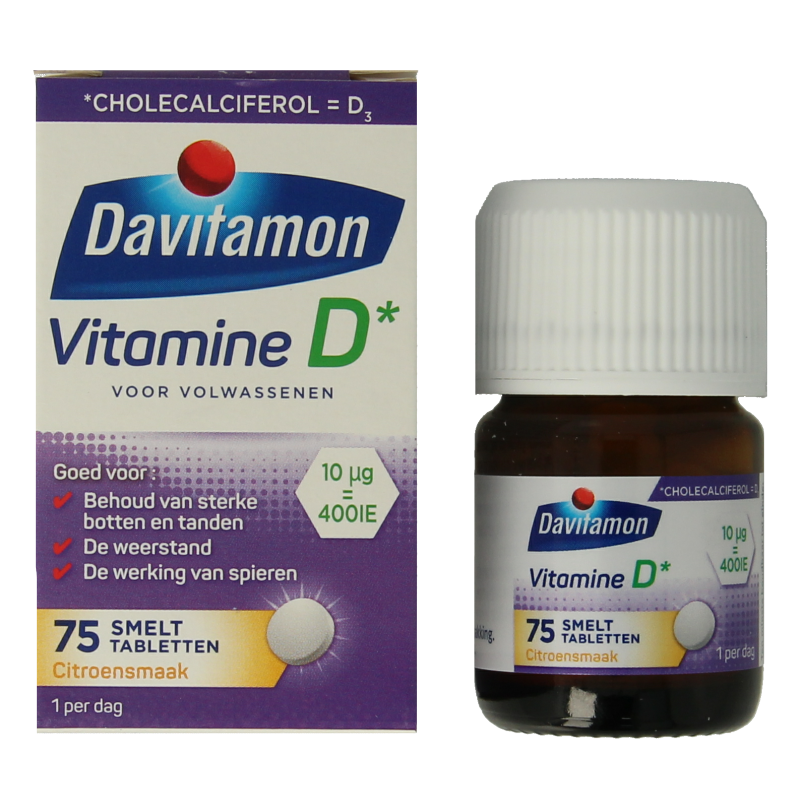 Davitamon Vitamine D volwassenen smelttablet - Afbeelding 2