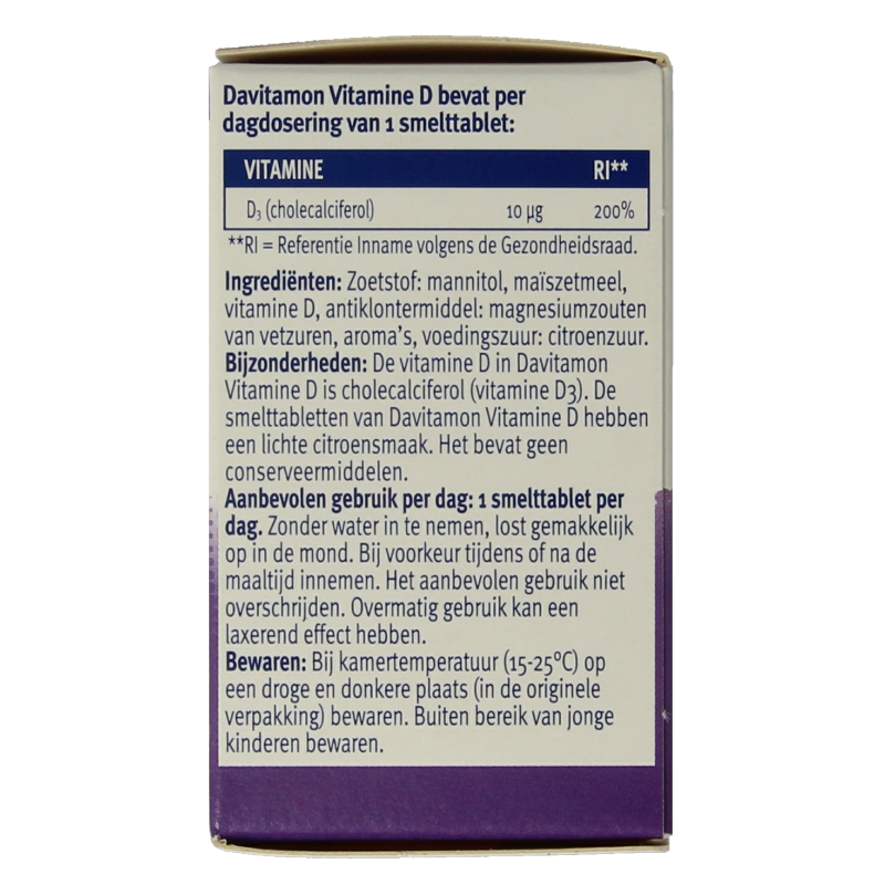 Davitamon Vitamine D volwassenen smelttablet - Afbeelding 5