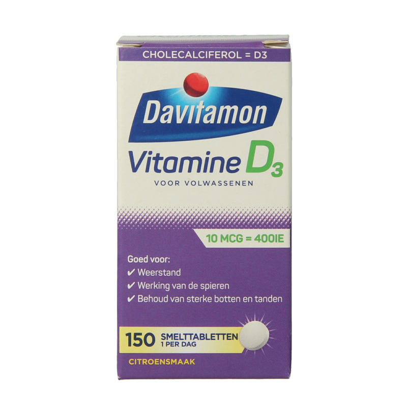 Davitamon Vitamine D volwassenen smelttablet