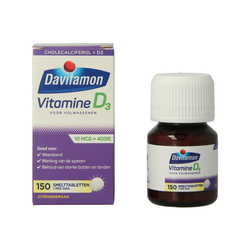 Davitamon Vitamine D volwassenen smelttablet - Afbeelding 2