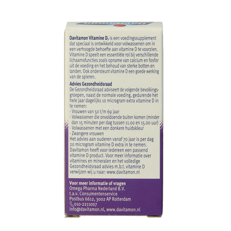 Davitamon Vitamine D volwassenen smelttablet - Afbeelding 4