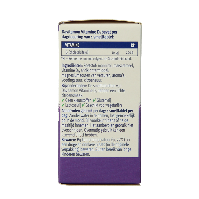 Davitamon Vitamine D volwassenen smelttablet - Afbeelding 5