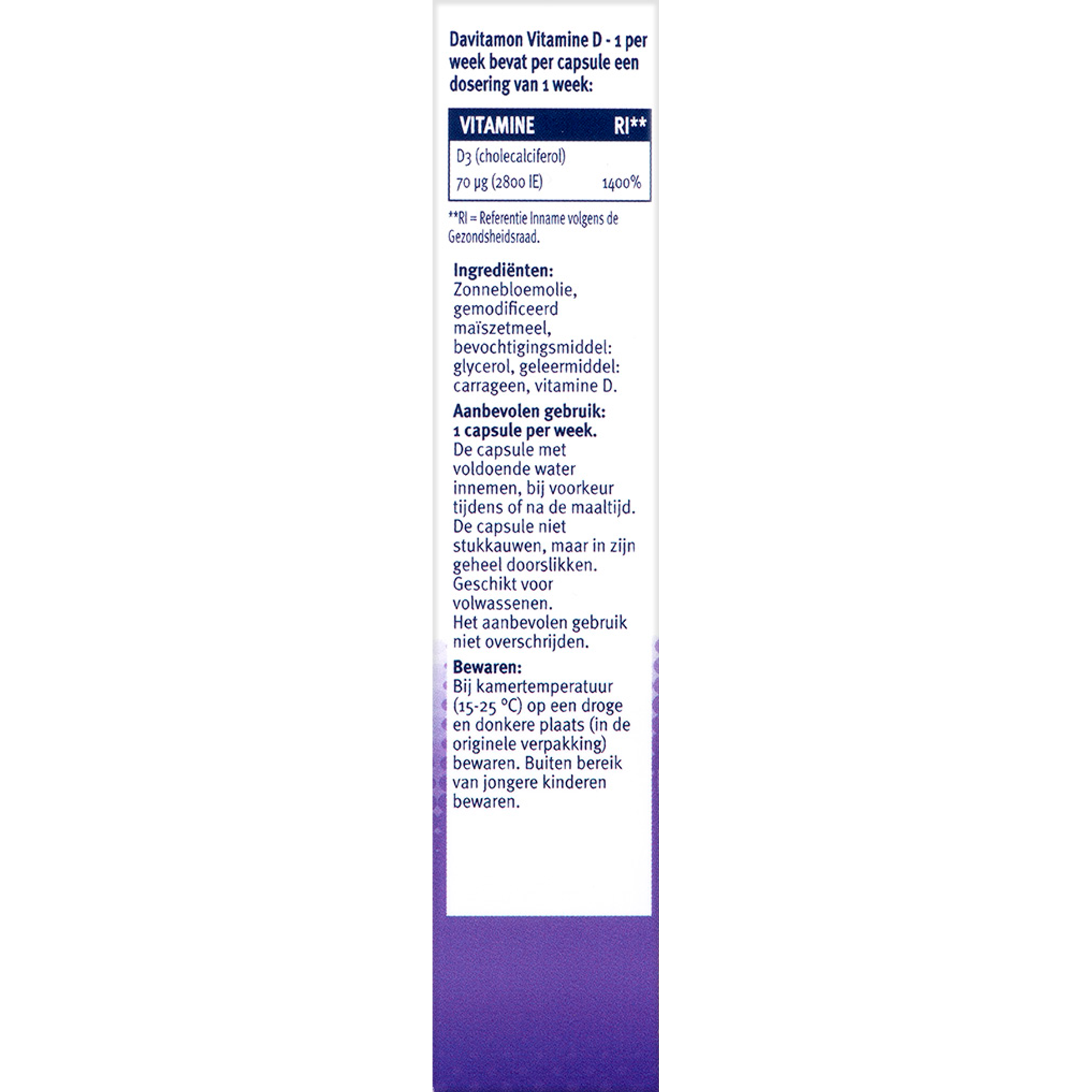 Davitamon Vitamine D3 vegan - Afbeelding 2