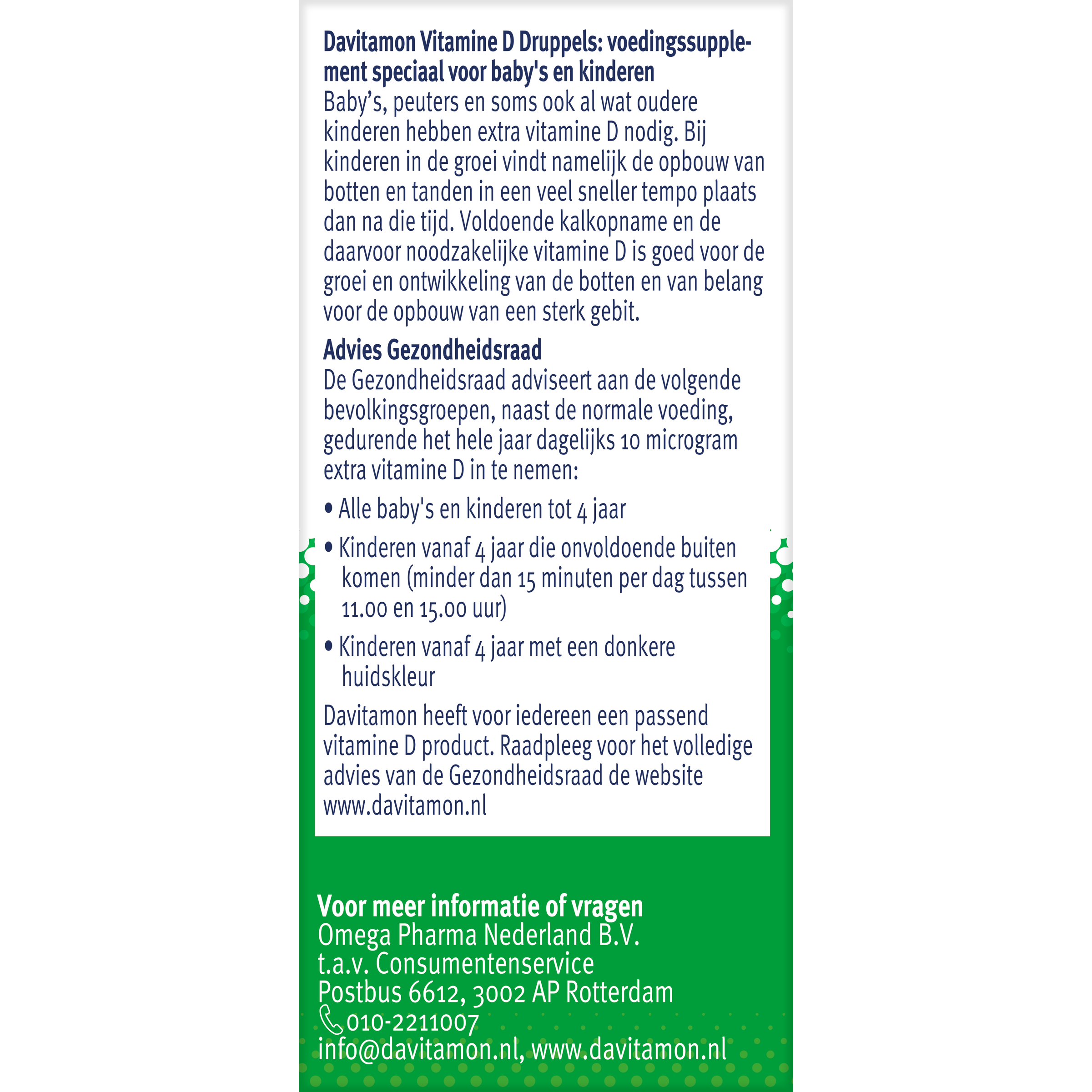Davitamon Vitamine D druppels - Afbeelding 2