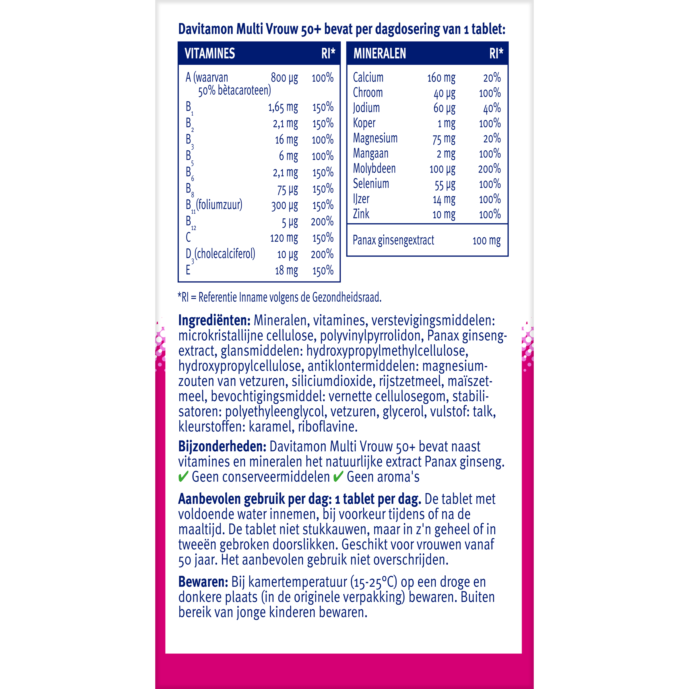 Davitamon Multi vrouw 50+ - Afbeelding 2