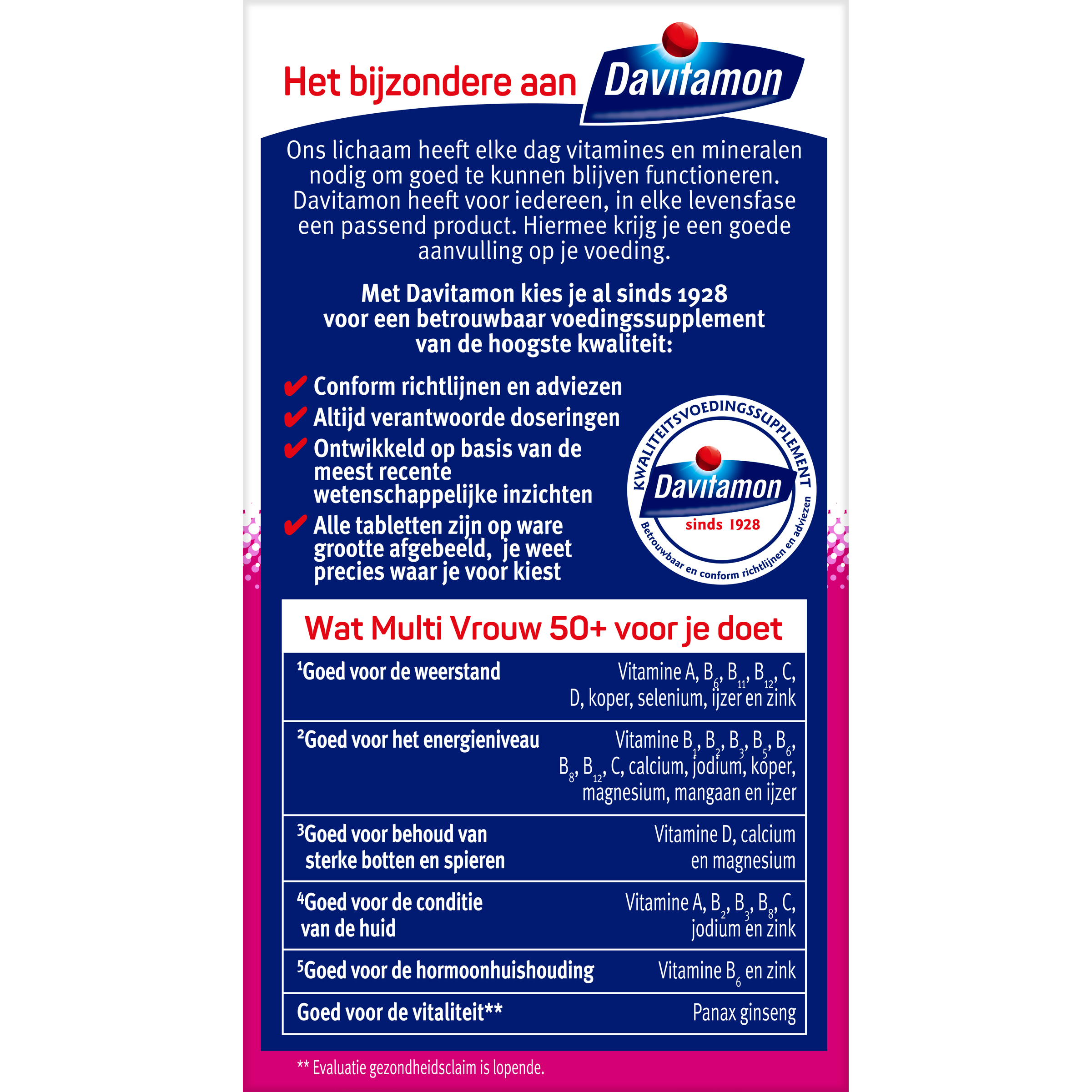 Davitamon Multi vrouw 50+ - Afbeelding 3
